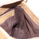 GUCCI Horsebit GG Canvas Shoulder Bag Gold 137388 Auth 209277V-18