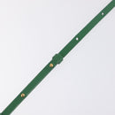 CELINE Trio Shoulder Bag Leather Green Gold Auth 209280-10
