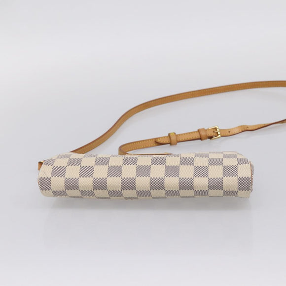 LOUIS VUITTON Damier Azur Eva Shoulder Bag 2way N55214 LV Auth 209283V