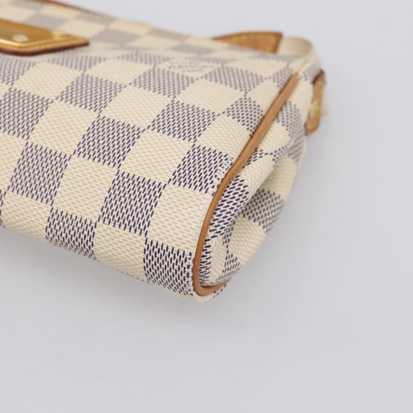 LOUIS VUITTON Damier Azur Eva Shoulder Bag 2way N55214 LV Auth 209283V