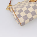 LOUIS VUITTON Damier Azur Eva Shoulder Bag 2way N55214 LV Auth 209283V-13