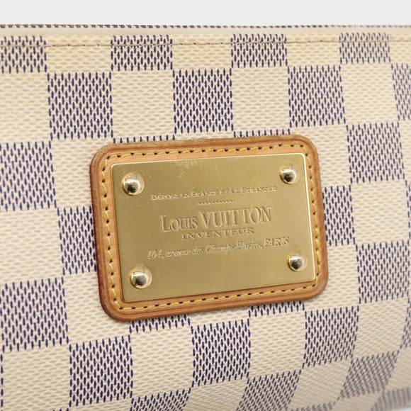 LOUIS VUITTON Damier Azur Eva Shoulder Bag 2way N55214 LV Auth 209283V