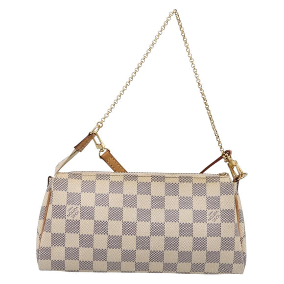 LOUIS VUITTON Damier Azur Eva Shoulder Bag 2way N55214 LV Auth 209283V