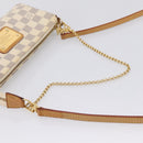 LOUIS VUITTON Damier Azur Eva Shoulder Bag 2way N55214 LV Auth 209283V-7