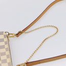 LOUIS VUITTON Damier Azur Eva Shoulder Bag 2way N55214 LV Auth 209283V-8