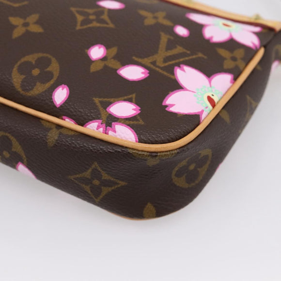 LOUIS VUITTON Monogram Cherry Blossom Pochette Pouch M92006 LV Auth 209287SAM