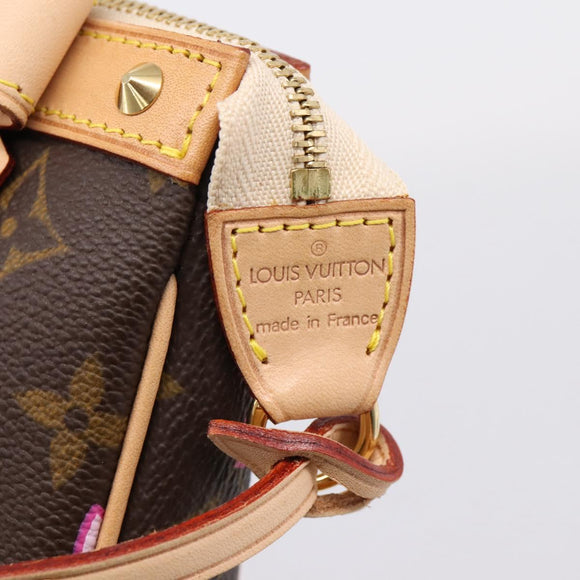 LOUIS VUITTON Monogram Cherry Blossom Pochette Pouch M92006 LV Auth 209287SAM