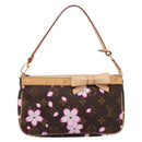 LOUIS VUITTON Monogram Cherry Blossom Pochette Pouch M92006 LV Auth 209287SAM-13