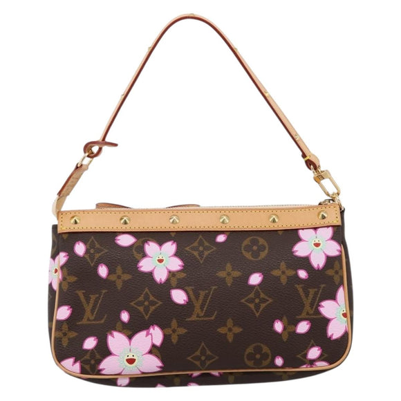LOUIS VUITTON Monogram Cherry Blossom Pochette Pouch M92006 LV Auth 209287SAM