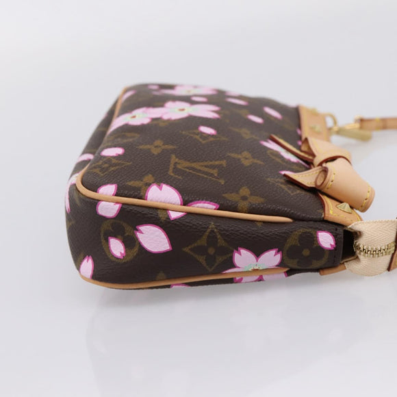 LOUIS VUITTON Monogram Cherry Blossom Pochette Pouch M92006 LV Auth 209287SAM