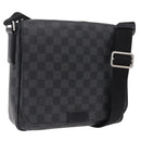 LOUIS VUITTON Damier Graphite District PM Shoulder Bag N41260 LV Auth 209291A-1