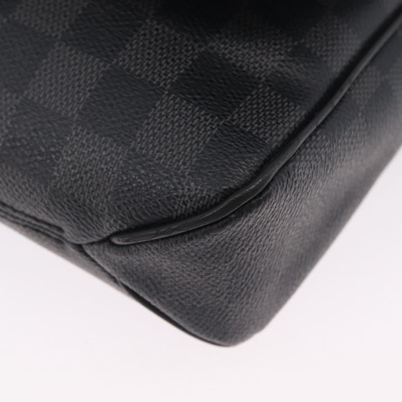 LOUIS VUITTON Damier Graphite District PM Shoulder Bag N41260 LV Auth 209291A