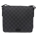 LOUIS VUITTON Damier Graphite District PM Shoulder Bag N41260 LV Auth 209291A-13