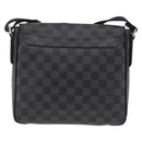 LOUIS VUITTON Damier Graphite District PM Shoulder Bag N41260 LV Auth 209291A-2