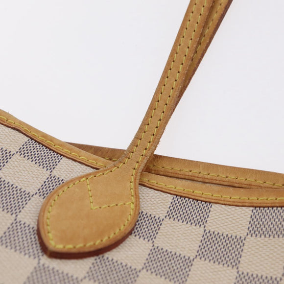 LOUIS VUITTON Damier Azur Neverfull MM Tote Bag N41605 LV Auth 209293