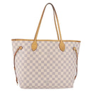 LOUIS VUITTON Damier Azur Neverfull MM Tote Bag N41605 LV Auth 209293-13