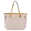 LOUIS VUITTON Damier Azur Neverfull MM Tote Bag N41605 LV Auth 209293-2
