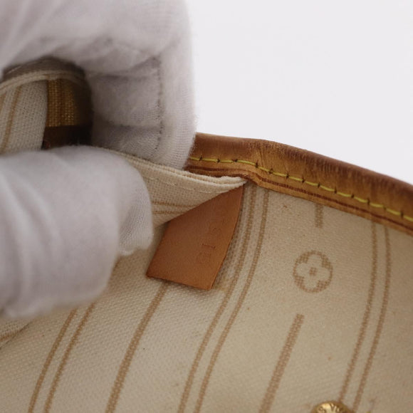 LOUIS VUITTON Damier Azur Neverfull MM Tote Bag N41605 LV Auth 209293