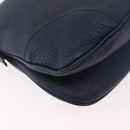 PRADA Shoulder Bag Jacquard Navy Gold Auth 209294A-17