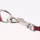 Balenciaga Giant Hip Shoulder Bag Leather Wine Red Silver 230640 Auth 209295V-19