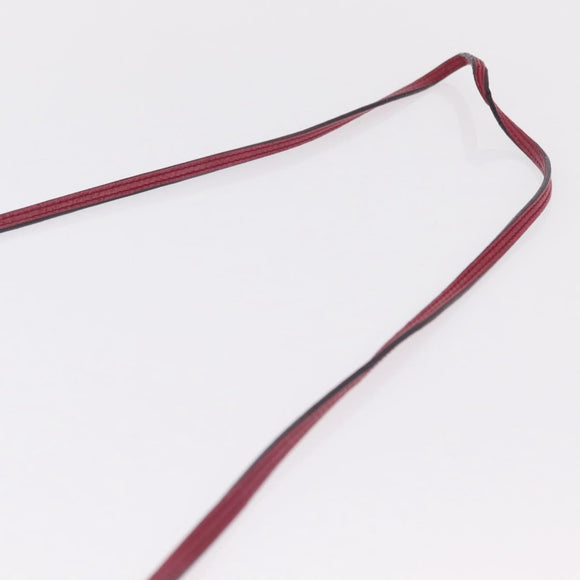 Balenciaga Giant Hip Shoulder Bag Leather Wine Red Silver 230640 Auth 209295V