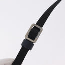 Christian Dior Trotter Canvas Accessory Pouch Navy Silver Auth 209296-8