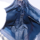 Christian Dior Trotter Canvas Accessory Pouch Navy Silver Auth 209296-21