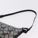 Christian Dior Trotter Canvas Accessory Pouch Navy Silver Auth 209296-14