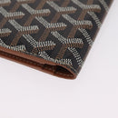 Goyard Herringbone Sun Rock Long Wallet PVC Leather Black Auth 209297M-11