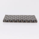 Goyard Herringbone Sun Rock Long Wallet PVC Leather Black Auth 209297M-5