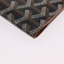 Goyard Herringbone Sun Rock Long Wallet PVC Leather Black Auth 209297M-8