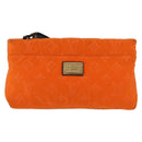 LOUIS VUITTON Cruise line Pochette Scuba Pouch Canvas Orange LV Auth 209298-13