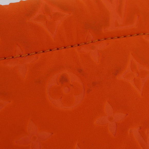 LOUIS VUITTON Cruise line Pochette Scuba Pouch Canvas Orange LV Auth 209298