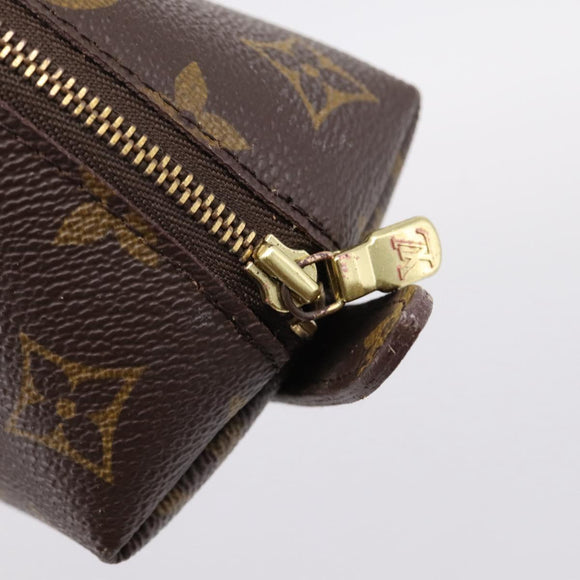 LOUIS VUITTON Monogram Trousse Demi Ronde Cosmetic Pouch M47520 LV Auth 209301