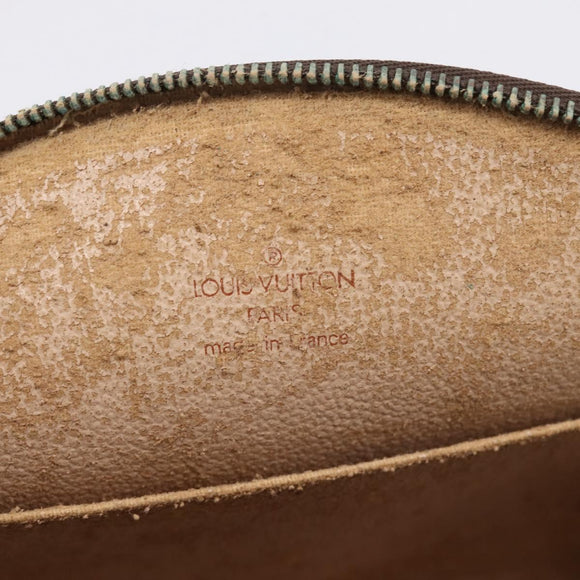 LOUIS VUITTON Monogram Trousse Demi Ronde Cosmetic Pouch M47520 LV Auth 209301