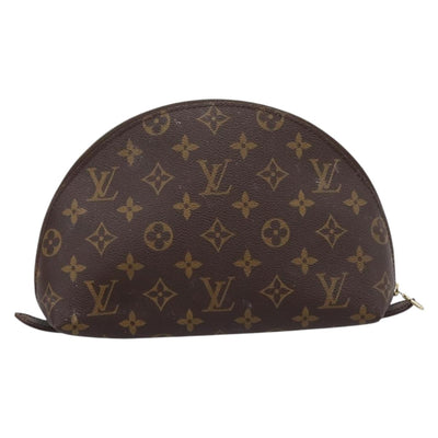 LOUIS VUITTON Monogram Trousse Demi Ronde Cosmetic Pouch M47520 LV Auth 209301 - 0