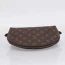LOUIS VUITTON Monogram Trousse Demi Ronde Cosmetic Pouch M47520 LV Auth 209301-5