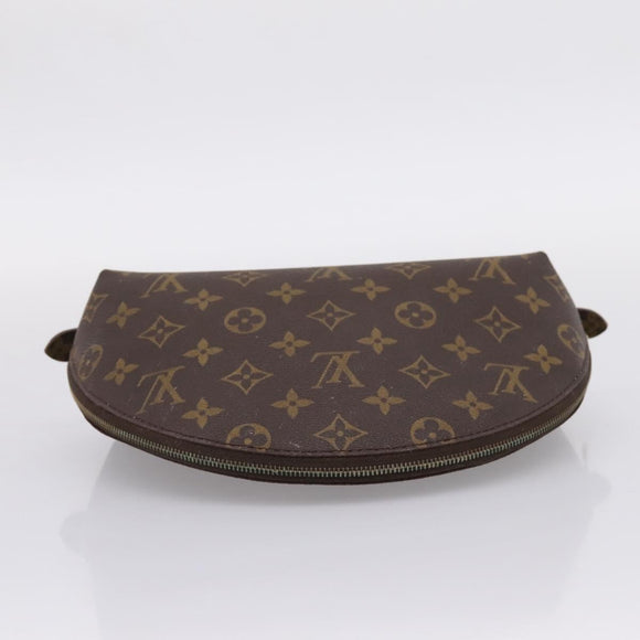 LOUIS VUITTON Monogram Trousse Demi Ronde Cosmetic Pouch M47520 LV Auth 209301