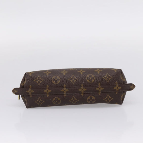 LOUIS VUITTON Monogram Trousse Demi Ronde Cosmetic Pouch M47520 LV Auth 209301