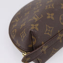 LOUIS VUITTON Monogram Trousse Demi Ronde Cosmetic Pouch M47520 LV Auth 209301-14