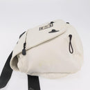 CHANEL Sports Line Shoulder Bag Nylon White Silver CC Auth 209311-5