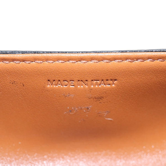 CELINE Macadam Canvas Lip Case Cosmetic Pouch PVC Brown Gold Auth 209315V