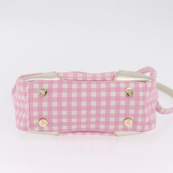 Vivienne Westwood Hand Bag Canvas 2way Pink Gold Auth 209323A