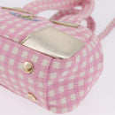 Vivienne Westwood Hand Bag Canvas 2way Pink Gold Auth 209323A-14