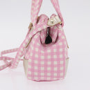 Vivienne Westwood Hand Bag Canvas 2way Pink Gold Auth 209323A-4