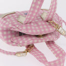 Vivienne Westwood Hand Bag Canvas 2way Pink Gold Auth 209323A-6