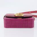 Chloe Hand Bag Leather 2way Pink Gold Auth 209325V-11