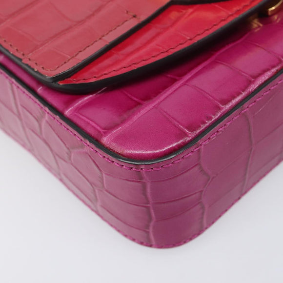 Chloe Hand Bag Leather 2way Pink Gold Auth 209325V