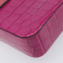 Chloe Hand Bag Leather 2way Pink Gold Auth 209325V-15