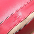 Chloe Hand Bag Leather 2way Pink Gold Auth 209325V-19